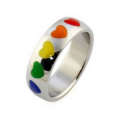 Silver lgbt wedding rings,lesbian commitment ring jewellery